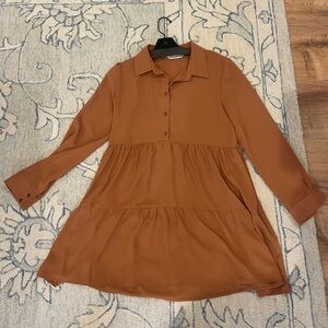 Amanda Uprichard silky brown dress